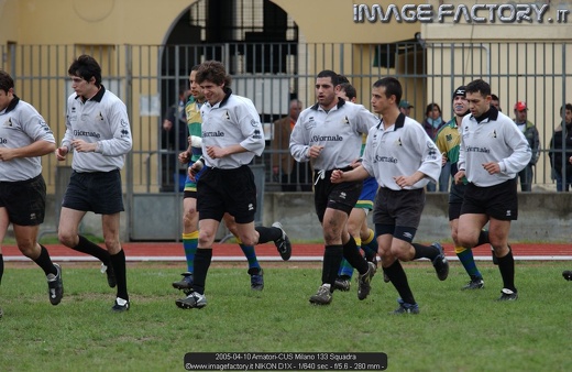 2005-04-10 Amatori-CUS Milano 133 Squadra